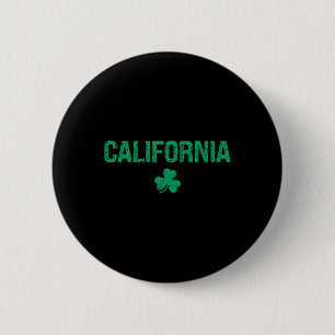 Kalifornischer irischer Kleeblatt-St.-Patricks-Tag Button