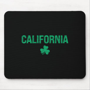 Kalifornischer Irischer Shamrock St. Patricks Tag  Mousepad