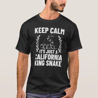 Kalifornischer Königsnake-Habitat mit hohem Weißan T-Shirt