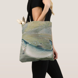 Kalifornischer Lachs von S.A. Kilbourne, Vintage F Tasche