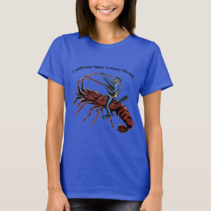Kalifornischer Langusten-Tauch-SCUBA-Taucher Urm T-Shirt