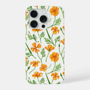 Kalifornischer Mohn, Sommerblumen, orange verwelkt iPhone 15 Pro Hülle
