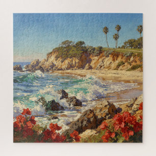 Kalifornischer Strand   Impressionistische Küstenk Puzzle