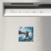 Kalifornischer Surfer Seeotter Magnet (In Situ (Geschirrspüler))