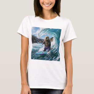 Kalifornischer Surfer Seeotter T-Shirt