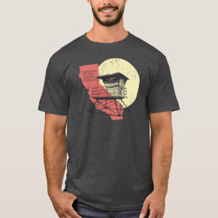 Kalifornischer Vintage Lifeguard Turm T-Shirt