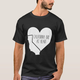 Kalifornisches Mädchen im Herzen T-Shirt