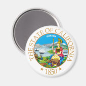 kalifornisches Zeichen Magnet (Vorderseite/Rückseite)