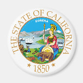 kalifornisches Zeichen Magnet (Vorne)