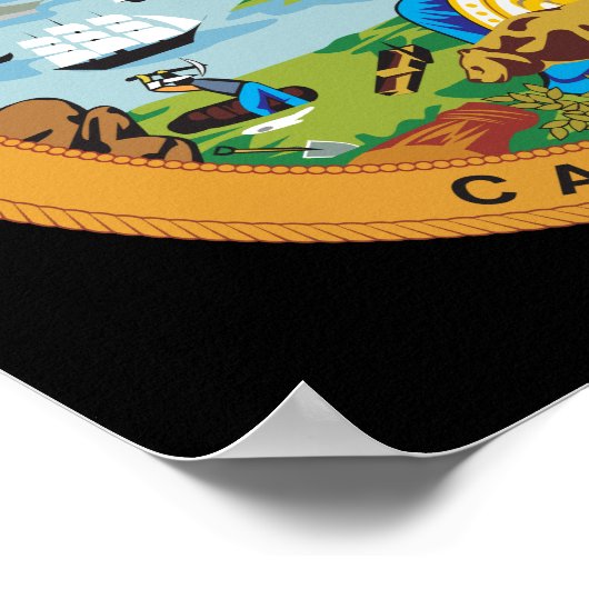 kalifornisches Zeichen Poster (Ecke)