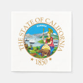 kalifornisches Zeichen Serviette (Vorderseite)