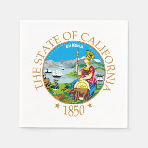 kalifornisches Zeichen Serviette