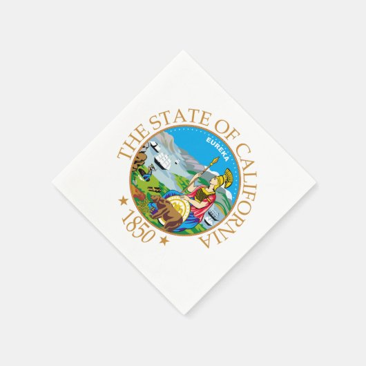 kalifornisches Zeichen Serviette (Ecke)
