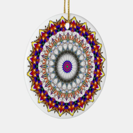 'KaliFract0030' Keramik Ornament (Rechts)