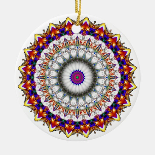 'KaliFract0030' Keramik Ornament (Vorne)