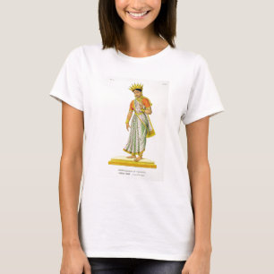 Kalika Ehefrau von Varuna, graviert von C. de T-Shirt
