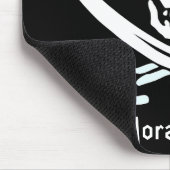 Kaliko-Jack-Piratenflagge, das Schlagen sind Inh.… Mousepad (Ecke)