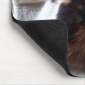 Kaliko-Katze auf Katzen-Baum Mousepad (Ecke)