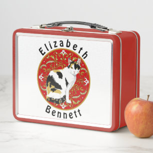 Kaliko-Katzen-Barock Metall Lunch Box
