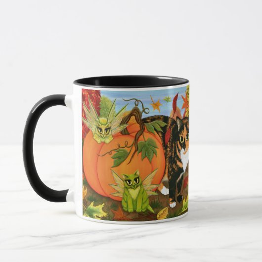 Kaliko-Katzen-feenhafte Tasse (Links)