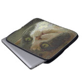 Kaliko-Katzen-Gesicht Laptopschutzhülle (Vorne Knopf)