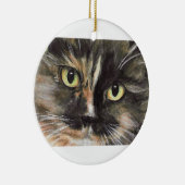 Kaliko-Katzen-Gesichts-Weihnachtsverzierung Keramikornament (Rechts)