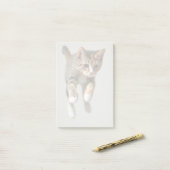 Kaliko-Katzen-Springen Post-it Klebezettel (Auf Schreibtisch)