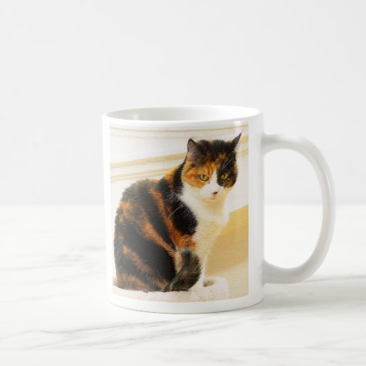 Kaliko-Katzen-Tasse Kaffeetasse (Rechts)