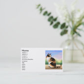 Kaliko-Katzen-Visitenkarte Visitenkarte (Stehend Vorderseite)