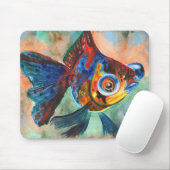 Kaliko-Teleskop-Augen-Goldfisch mousepad (Mit Mouse)