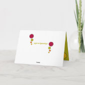 Kalikokatze kräuselte oben rotes Grün des Karte (Rückseite)