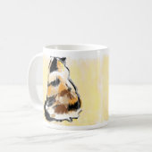 Kalikokatze von der Rückseite Kaffeetasse (Vorderseite Links)