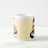 Kalikokatze von der Rückseite Kaffeetasse (Mittel)