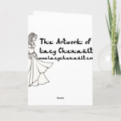 Kalila Belly Dancer Feiertagskarte (Rückseite)