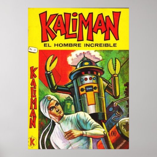 KALIMAN VS ROBOT POSTER (Vorne)