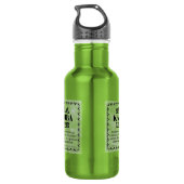 Kalimba Lizenz Edelstahlflasche (Rückseite)