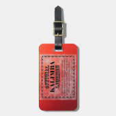 Kalimba Lizenz Gepäckanhänger (Vorderseite vertikal)