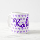Kalina Lila Heart Kaffeetasse (Vorderseite Links)