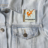 Kaliningrad "für ein Abenteuer" Reiseplakat Button (Beispiel)