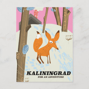 Kaliningrad "für ein Abenteuer" Reiseposter Postkarte