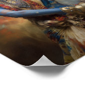 Kalis Kriegermeditation: Shakti-Göttin Malen Poster (Ecke)