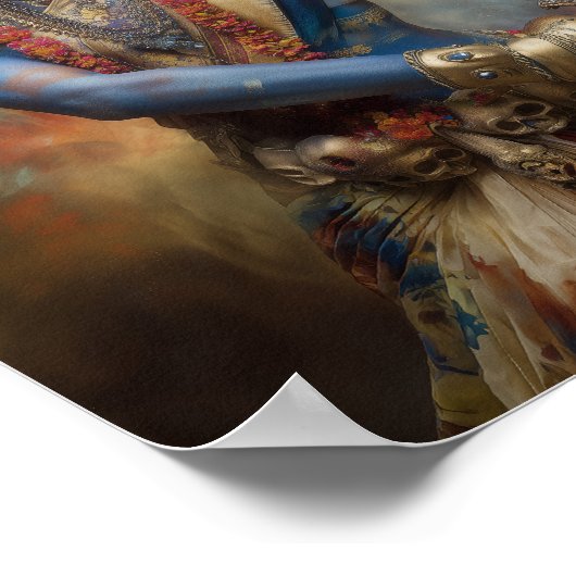 Kalis Kriegermeditation: Shakti-Göttin Malen Poster (Ecke)