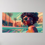 Kalisha schwimmen im Paradies Poster (Vorne)