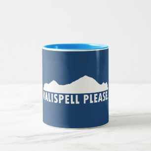 Kalispell Montana Bitte Zweifarbige Tasse