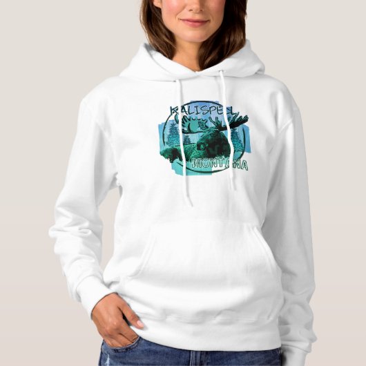Kalispell Montana Hoodie (Vorderseite)