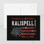 Kalispell Montana Postkarte (Vorne/Hinten)