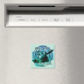 Kalispell Montana rustikaler Elchmagnet Magnet (In Situ (Geschirrspüler))
