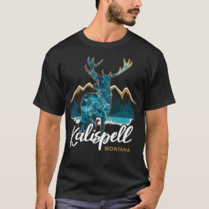 Kalispell Montana USA Flathead Lake Elk Vacation S T-Shirt