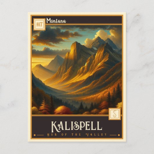 Kalispell, Montana | VINTAG Postkarte (Vorderseite)