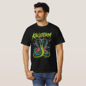 KALISTORM – Cyber Cobra Graffiti Tech Design T-Shirt (Vorne ganz)